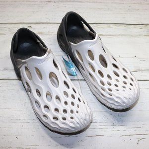 Merrell Sandals Mens Size 10 White Gray Gradient Hydro Moc Drift Water Shoes NEW